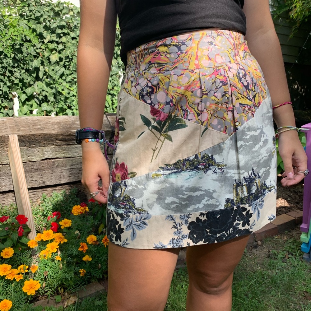 Free People Pattern Mini Skirt!!